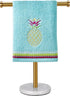 Gold Hand Towel Holder Stand for Countertop, Sturdy Marble Base, Bathroom Towel Rack