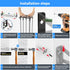 2 Pack 8 Closet Wall Shoe Rack,Hanging Shoe Storage Holds Pairs of Shoes Over The Door Wall Mounted Shoe Organizer