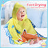 6 (47 24 Inch,Lovely Oudain Pcs Kids Hooded Towel Kids Bath Poncho Towels with Hood Microfiber for Boy Girls Toddler x