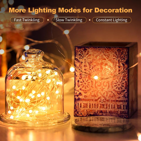 Adamonda 30 Pack Operated,7FT 20 LED Fairy Lights Battery LED Waterproof Mini Twinkle String Lights Battery Powered