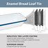 12 4.5 Inches Webake Large Enamel Bread Pan, Long Banana Bread Loaf Pan for Baking, Non-Stick Rectangle Cake Pan