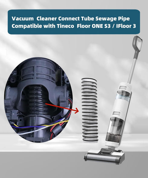 Maigoo S3 3 1" Lower Hose for Tineco Floor ONE / IFloor Handheld Vacuum Cleaner Replacement Lower Duct Hose Vacuum