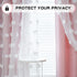 84 Inches W52 L84, 2 MYSKY HOME Pink Curtains for Girls Room Long Nursery Curtains Girl for Kids Room Double Layer