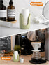 Bathroom Cup Dispenser, 3oz-4oz Ceramic Paper Cup Holder for Vanity Countertops, Small Mouthwash Dixie Cups Accessories