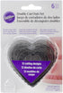 Wilton 6-Piece Nesting Fondant Double Sided Cut Out Cutters - Hearts, Silver