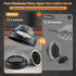 NESSUS Reusable Vertuo Pods Refill Kit, 100PCS Aluminum Foil Lids for Nespresso Vertuo Pods, Easy Remover & Brush