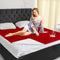 Tisancy Red Waterproof Bed Blanket, Twin Size 50'' x 80'' Double Side