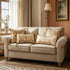 18"x18" bilin gaier Square Brown Throw Pillow Covers,Floral Farmhouse Yellow Birds Flower Pattern Linen Accent Pillows