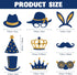 Zonon 24 Pieces Funny Photo Booth Props for Birthday, Graduation, Weddings, Prom, Disco, Mardi Gras Party Supplies,