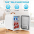 4L 6 110V Ac/12V DUMOS Mini Fridge for Bedroom, Compact Personal Fridge Cooler For Skincare, Drinks, And Snacks, Fits