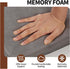 Set 2, 2) SINOSSO Magnetic Memory Foam Metal Stool Cushions of Luxury Velvet Bar Cafe Stackable Chair Seat Pads