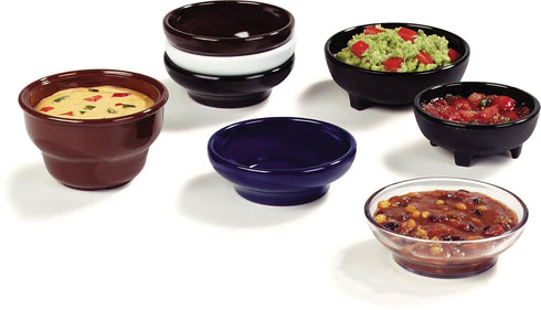8 oz. Molcajete Ramekin in Black Melamine by Carlisle FoodService Products 087803