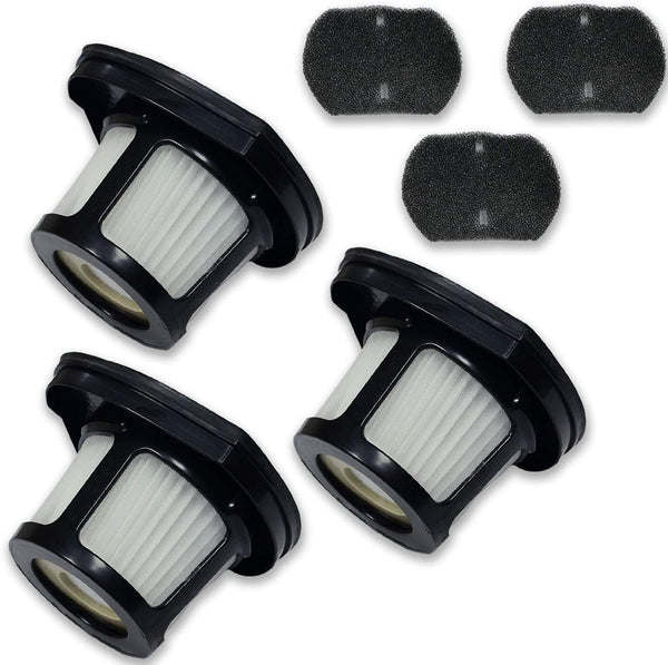 PUREBURG Replacement Filter, 3-Pack HEPA + Mesh Frame Filter Compatible with Bissell Pet Hair Eraser