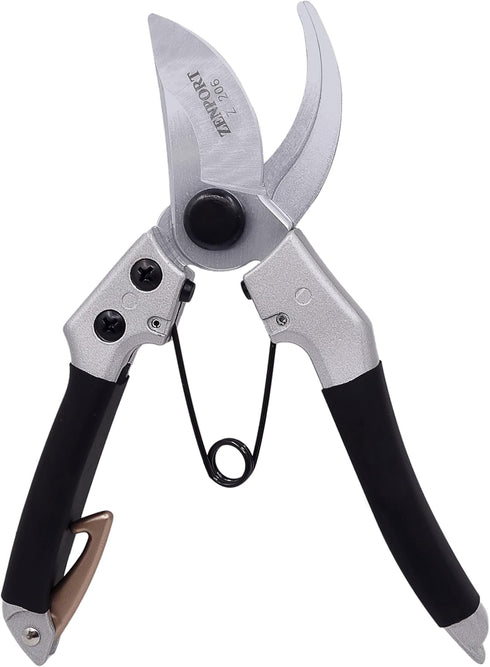 Zenport Z206 Small Japanese Style Pruner, Wishbone Spring, .5-Inch Cut, 7-Inches Long