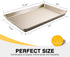 Half Cookie Sheet Pan for Baking - HONGBAKE Nonstick Baking Sheet with Diamond Texture Surface