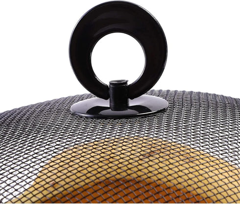 Juvale Black Mesh Fruit Baskets with Lids, 10 Inch Restaurant Kitchen Produce Containers, 2 Pack