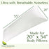 Four Seasons Essentials Body Size Waterproof Pillow Protector (Set of 1) - Natural Viscose derived from Bamboo Pillow Covers - Hypoallergenic Dust Proof Zippered Encasements for 20" x 54" Pillows