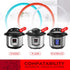 3-Pack 6QT Silicone Sealing Rings with Steam Release Valve for Instant Pot Ultra & 6 Quart Models