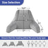 18in, IASEAHK Reading Pillows for Sitting in Bed Adult, Back Pillow for Bed Sitting Up, Backrest Pillows with Shredded