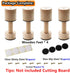 Cutting Board Adjustable Feet - Wood Kit to Elevate and Skid-Proof Your Countertop Cutting Board, Beige