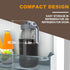 Cold Brew Coffee Maker Jar - 64oz Thick Glass Mason Pitcher with Spout Lid, Handle & Stainless Steel Filter