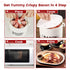 Microwave Bacon Cooker with Lid and Bonus Tongs - SOLIGT Ceramic Splatter-Proof Design Easy Faster Bacon Maker for