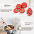 E-far Cooking Utensils Set of 6 - Silicone Kitchen Utensils with Wooden Handle, Non-stick Cookware Friendly, Heat
