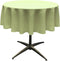 LA Linen Polyester Poplin Washable Round Tablecloth, Sage, 51-Inch, Stain and Wrinkle Resistant