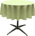 LA Linen Polyester Poplin Washable Round Tablecloth, Sage, 51-Inch, Stain and Wrinkle Resistant