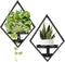 Sbosbo Wall Plant Holder, 2 Pack Metal Floating Shelves Indoor, Window Sill
