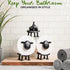 Generic (3) Sheep Toilet Paper Holder, Cute Paper Towel Storage Rack, Wall-Mounted Paper Towel Basket, Black