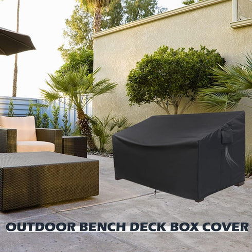 70 Outdoor Storage Bench Cover, Protective Cover for Keter Bench Deck Box Gallon, Waterproof Covers for Patio