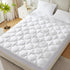 CozyLux Queen Mattress Pad - Cotton Deep Pocket Non Slip Breathable Soft Quilted Fitted Mattress Topper, Up to 18"