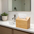 Countertop Hand Towel Box Cover Compatible with Kleenex Disposable Paper Hand Towels, Bamboo Wood Hand Towel Holder