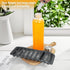 18 oz (6-Pack, PROBTTL Glass Juice Bottles with Lids Refillable Clear Glass Water Bottles with Stainless Steel Airtight