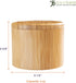 Totally Bamboo Salt Cellar Bamboo Storage Box, 6 Ounce Capacity, "Take Life with a Grain of Salt" Engraved Lid