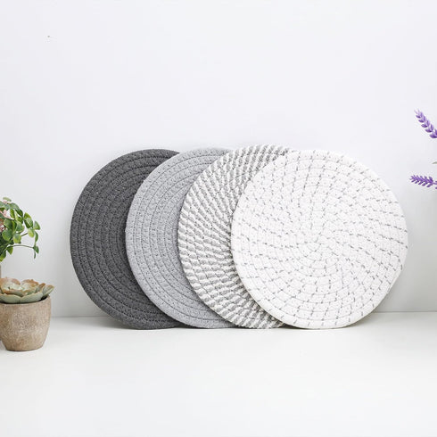 SHACOS 8" Trivets for Hot Dishes, Heat Resistant Large Coaster for Kitchen Countertop, Table Decor, Home Essentials