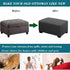 HFCNMY Ottoman Cover Rectangle,Stretch Knitted Jacquard Rectangle Ottoman Cover Thick Slipcover for Ottomans Soft Foot
