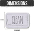 Dishwasher Magnet Clean Dirty Sign, Clean Dirty Magnet for Dishwasher, Clean/Dirty and Dirty or Clean Magnetic Signs for Stainless Steel Dish Washer Sign (Lavender)