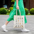 Louise Maelys Canvas Tote Bag for Women Cute Cat Aesthetic Cotton School Shopping Beach Grocery reusable tote bag
