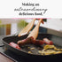 tuuli Kitchen 4-Piece Wooden Cooking Utensils Set, Durable Solid Cherry Wood (Spoon, Fork, Spatula, BBQ Tongs)