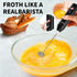 PQWPQW 3-Speed 3-Speed Rechargeable Milk Frother for Coffee, Baking & Eggs - USB Fast Charging, Portable Frother Wand