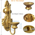 2 Pack Wall Sconce Candle Holder, Metal Wall Mounted Candle Sconces, Iron Pillar Candle Sconce for Room, Hallway