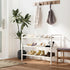 3-Tier Metal Shoe Rack, Sturdy Floor-Mounted Storage Organizer for Closet Entryway Garage