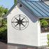 aboxoo Round Metal Compass, Decorative Compass Metal Wall Art, 11 Inch Black Diameter Farmhouse Indoor Outdoor Decor