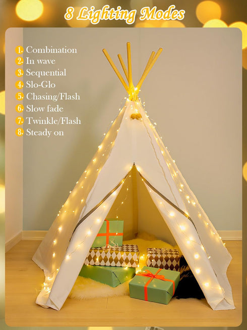 Lvuremxo 200 66ft 8 Dimmable LED Fairy Lights Battery Operated Twinkle Lights with Remote - Modes Timer Waterproof