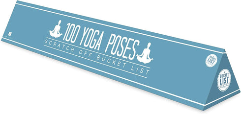 100 Yoga Poses Bucket List Scratch Poster