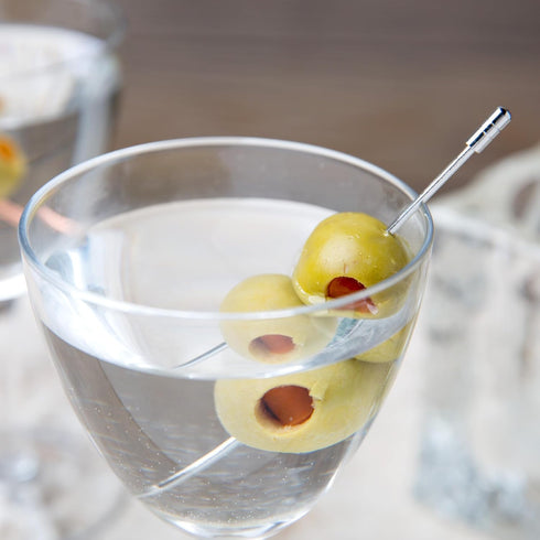 Barfly Grooved Top Cocktail Picks - Stainless Steel