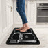 Set 2 17"x47"+17"x30" Black Kitchen Rug PCS | Non-Slip Waterproof Stain-Resistant Floor Mats | Farmhouse Style Mats