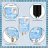 12 Nezyo Pcs Nurse Refrigerator Magnets, Funny Nursing Magnetic Stickers, Cute Medical Student Essentials, Decorative